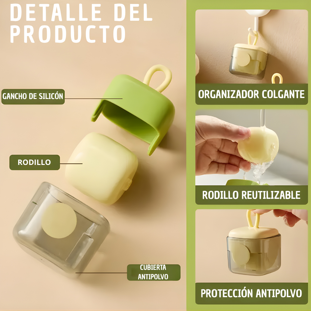 Kit 2x1 Pcs Rodillo Quita Pelusas lavable